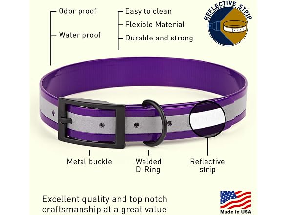 Dogline Biothane Translucent Reflective Wate