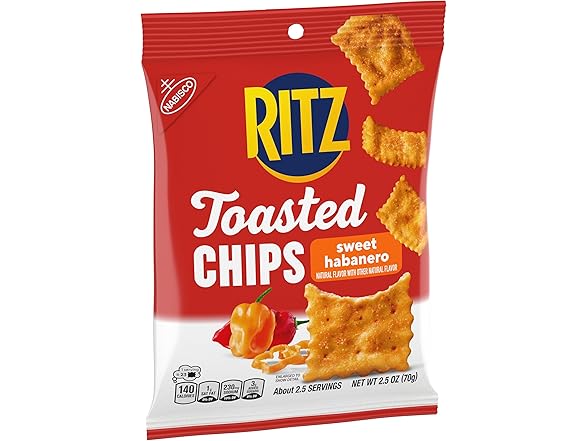12PK RITZ Toasted Chips Sweet Habanero Crackers