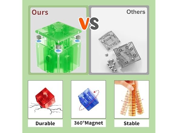 Asago Magnetic Blocks 40PCS 1.34" Large