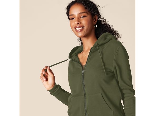 Amazon Essentials Women Fleece Full-zip Hoodie