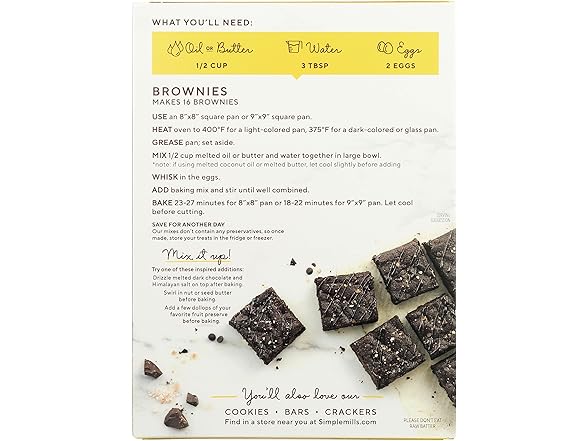 Simple Mills Almond Flour Baking Mix, Chocolate Brownie