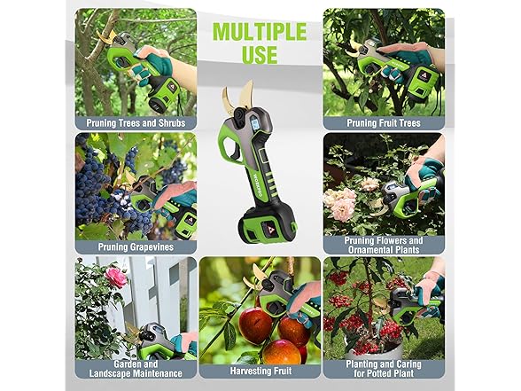 WORKPRO 12V Electric Pruning Shears Brown