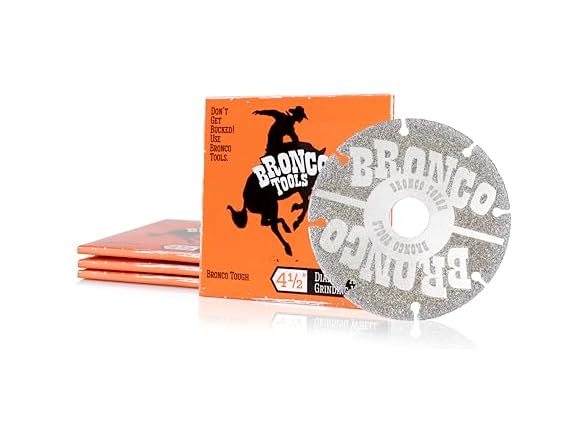 Bronco Tools Diamond 4.5" Angle Grinding Wheel