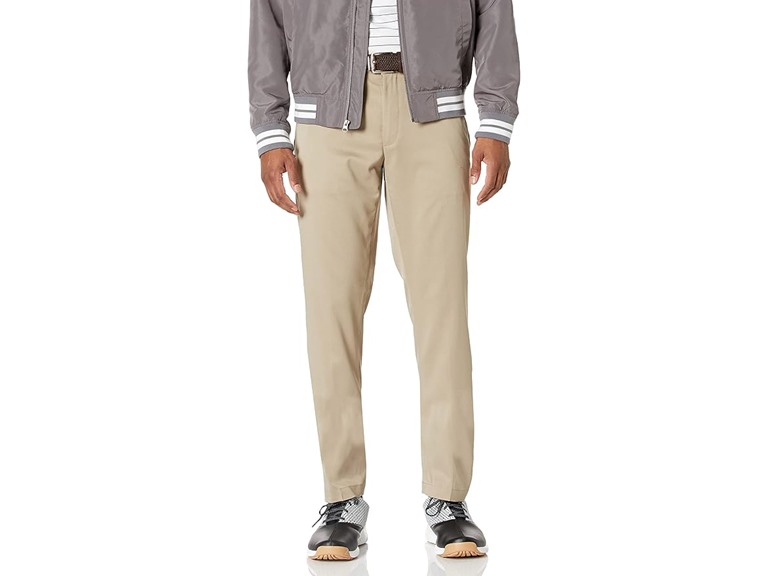 Amazon Essentials Men's Slim-Fit Stretch Golf Pant, Khaki Brown, 30W x 30L