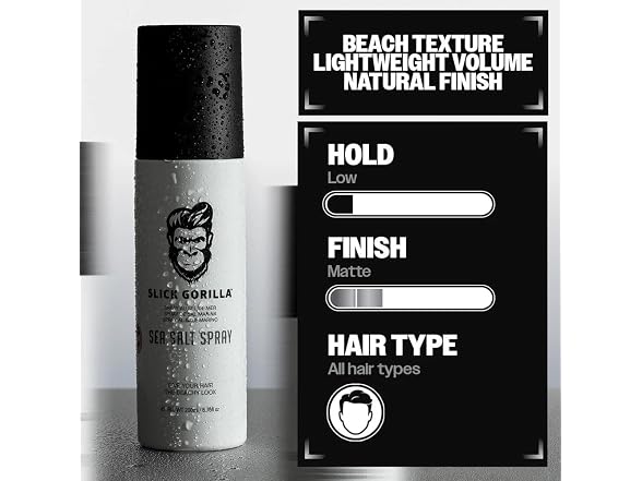 Slick Gorilla Sea Salt Spray for Men 200