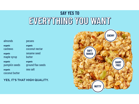(18ct) YES BAR Gluten-free Snack Bars - Nutty Indulgence