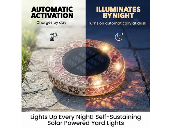 4Pack Mosaic Disk Light