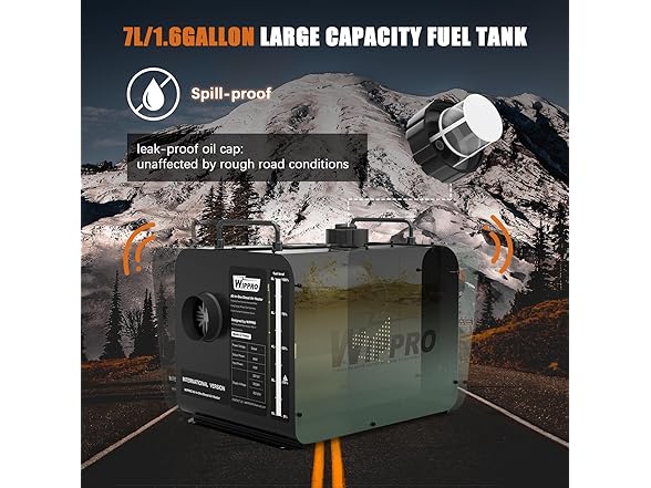 WOPLUSRO Diesel Heater 8KW 12V 24V 110V All-in-One