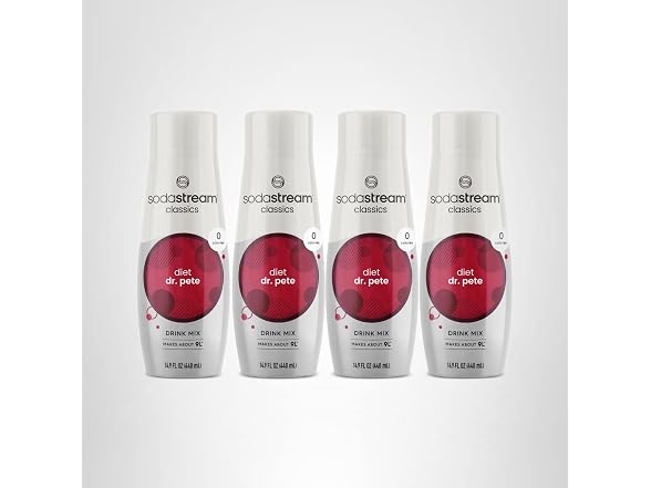 4PK SodaStream - Diet Dr Pete Beverage Mix