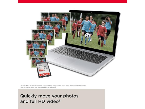 SanDisk Ultra 64GB SDXC Flash Memory Card