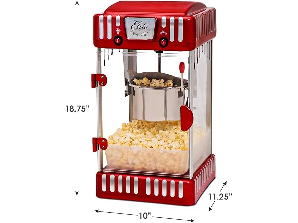 Elite Gourmet Kettle Popcorn Popper