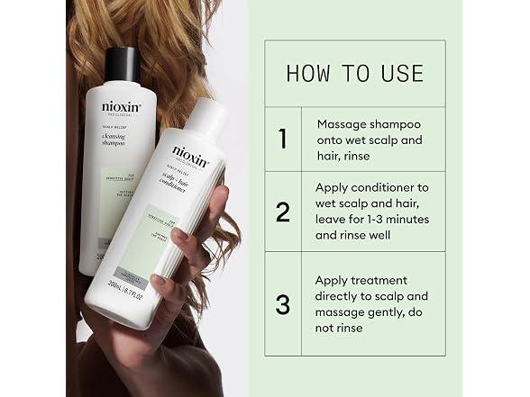 Nioxin System 2 Scalp Relief Kit Clean Shamp 080A