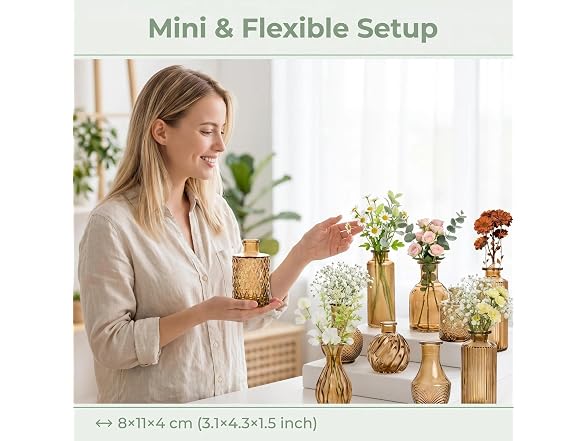 Sawoake Mini Bud Vases Set of 12 As