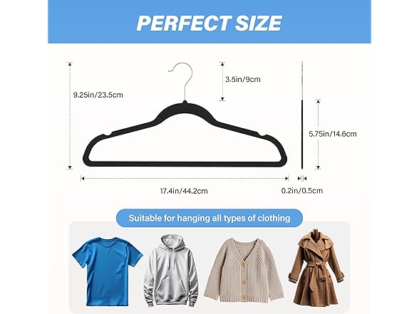 YSSOA Velvet Hangers 50 Pack
