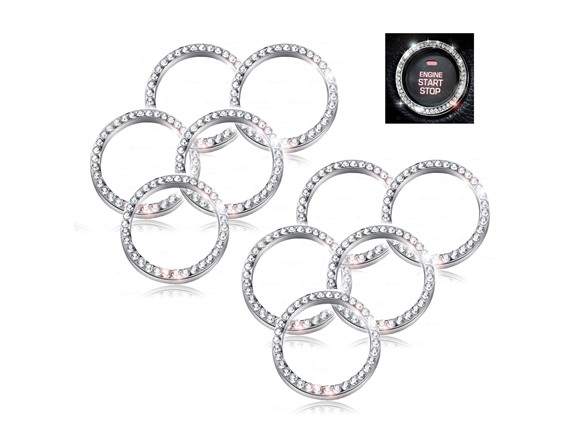 Zone Tech Bling Ring Emblem Sticker, 10pk
