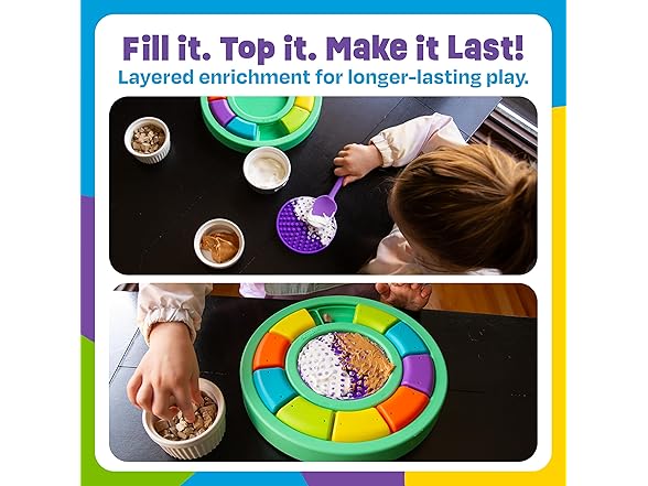 Brightkins Color Wheel Treat Puzzle & Lick Mat
