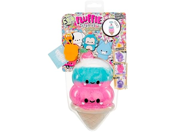 Fluffie Stuffiez Double Scoop Ice Cream Plush