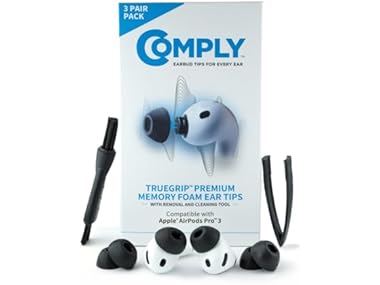 $4.99, Was $24.99, 80% Off! (3 Pairs) Comply Memory Foam Earbud Tips for Apple AirPods Pro Gen 3 dealfomo