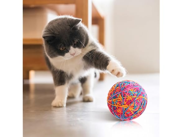 balacoo 2-Pack Large Wool Yarn Cat Balls 3.54
