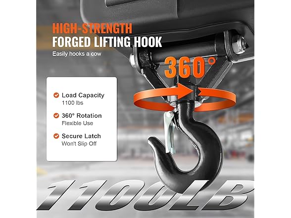 VEVOR 3-in-1 Electric Hoist Winch