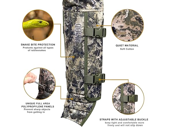 skiguard Snake Gaiter Chaps for Hunting