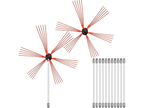 Chimney Sweep Kit 39FT Length, Chimney Brush Kit
