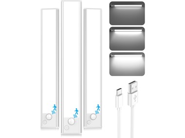 $19.99, Was $34.99, 42% Off! Brightever 12'' Under Cabinet Lights, 2500mAh LED, 3PK dealfomo