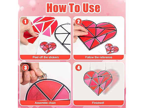 Valentine's Day Suncatcher Craft Kit