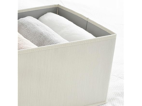 Sukkiri Collapsible Storage Bin 2-Pack Ivory
