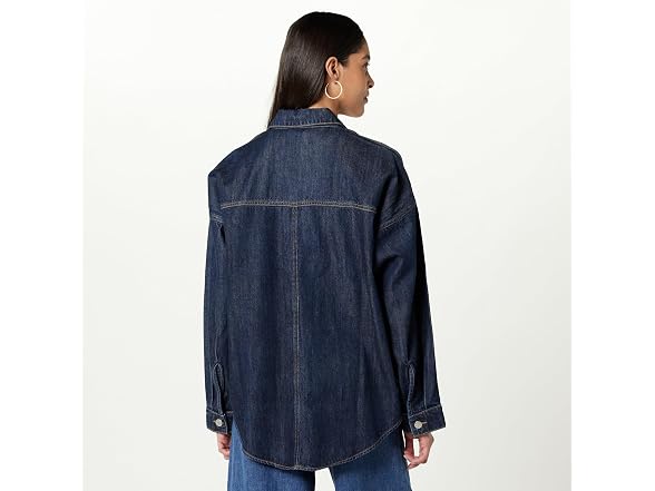 The Drop Women Pilar Long Shirt Jacket