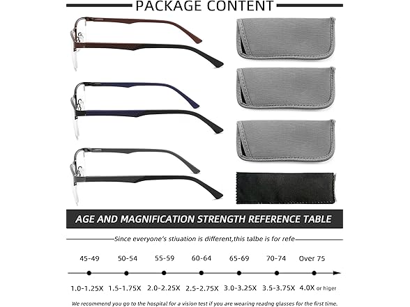 DILLY VISION Blue Light Readers 3pk