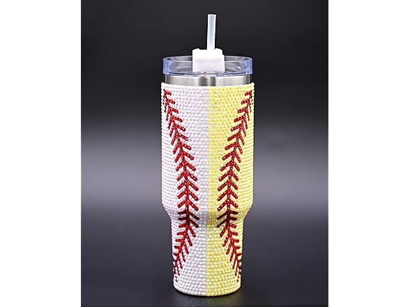 SEM LIFE 40 Oz Rhinestone Bling Tumbler
