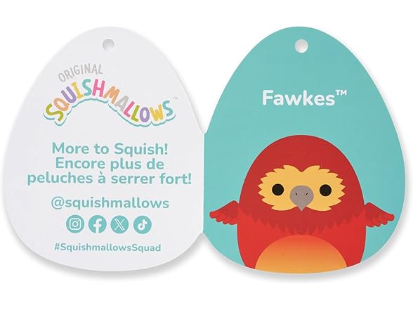 Squishmallows Original “Harry Potter” 10" Fawkes Plush