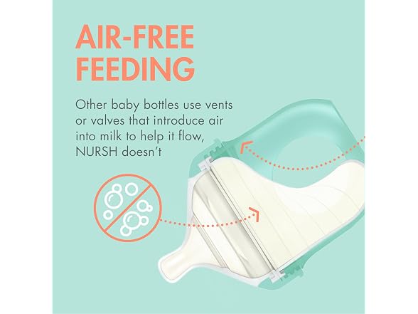 Boon Nursh Silicone Baby Bottle, 3 Count