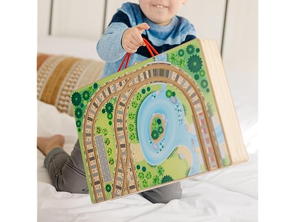 Melissa & Doug Take-Along Railroad Set