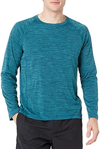 Amazon Essentials Men's Long-Sleeve Quick-Dry UPF 50 Swim Tee, Teal Blue, XX-Large