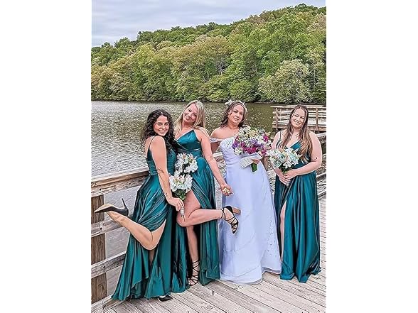 Ryanth Women (12) Satin Bridesmaid Dresses Dress