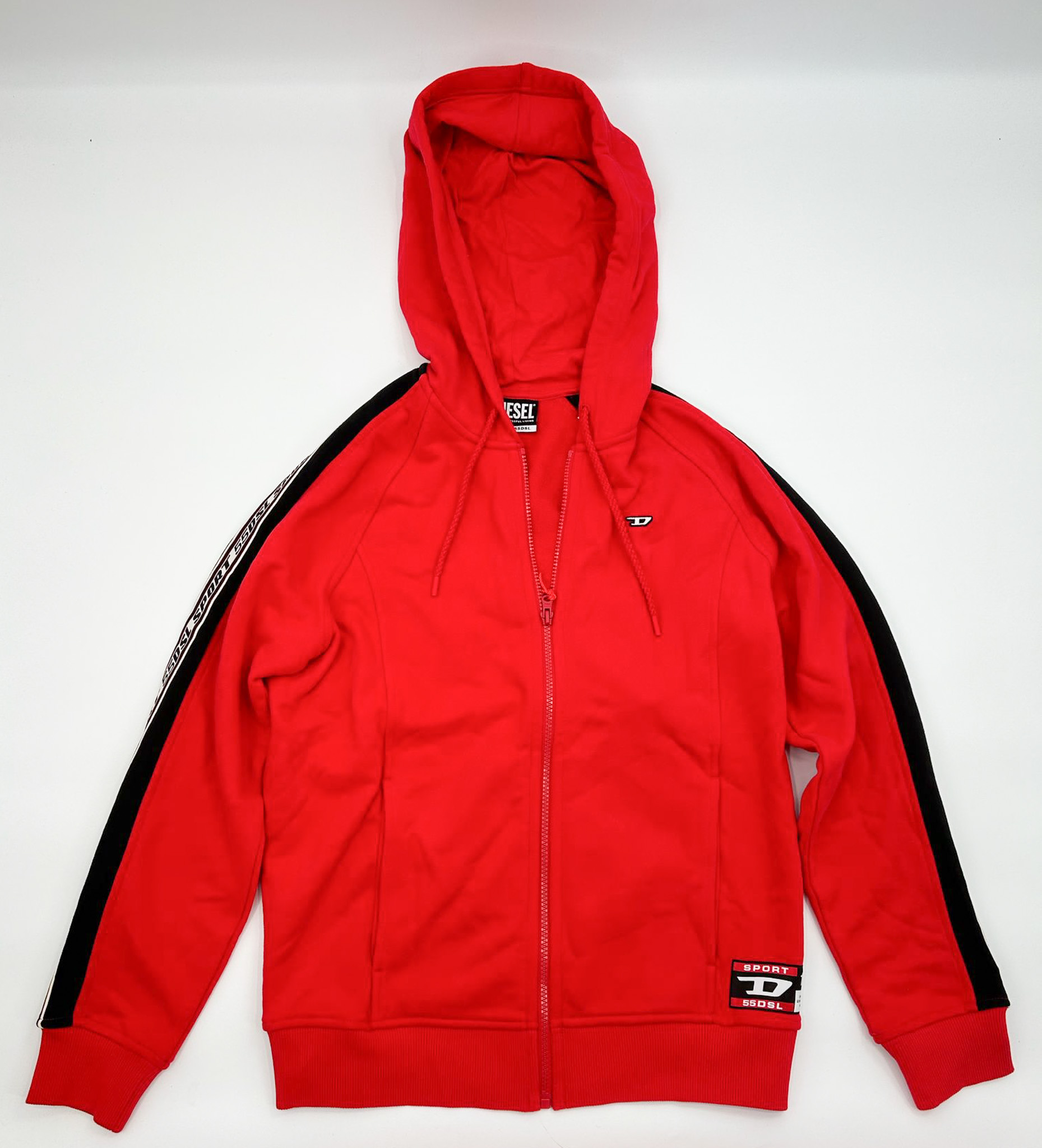 Diesel Mens Sport Trasteer Zip-up hoodie - Gallery 7
