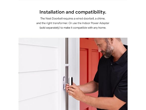 Google Nest Doorbell (Wired) Black