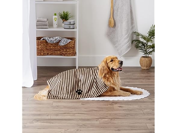 Bone Dry Pet Grooming Towel Collection Absorbent Microfiber