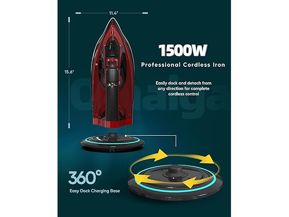OMAIGA Cordless Iron for Clothes