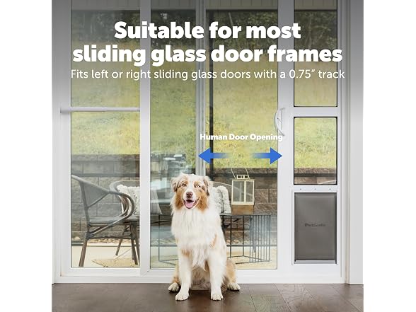 PetSafe Sliding Glass Pet Door, 1 Piece, Dog