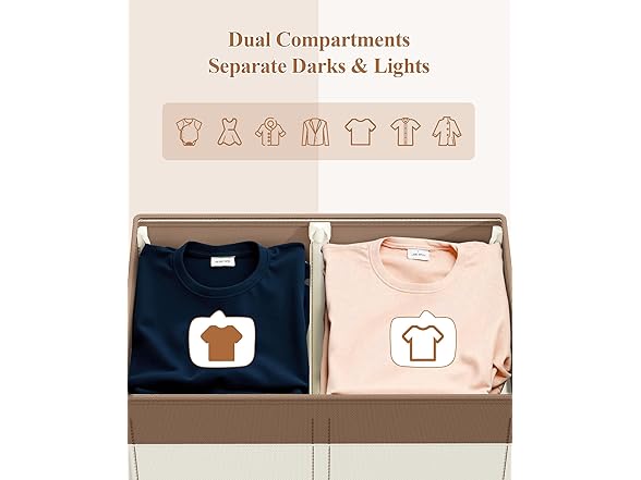 Yecaye 145L Double Laundry Hamper