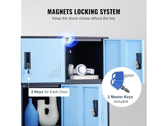 VEVOR Metal Locker for Employees, 9