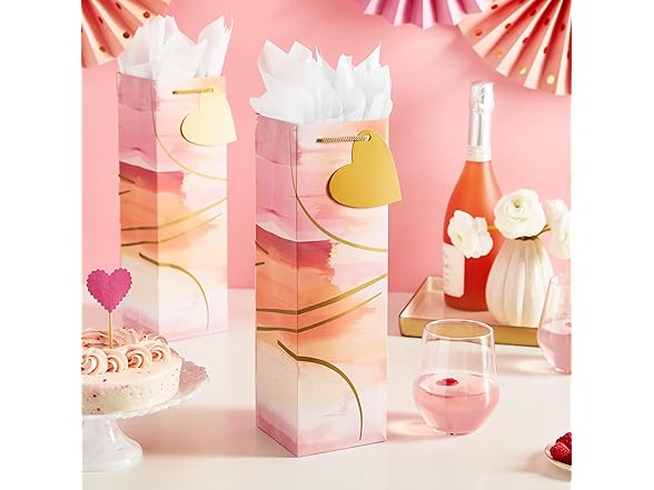 Hallmark Bottle Gift Bags, 4-Pack