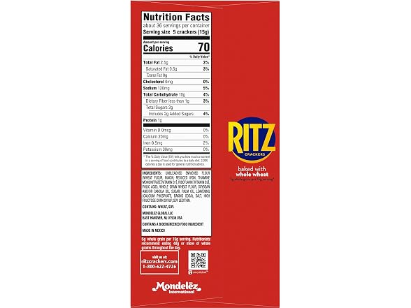 Ritz Whole Wheat Crackers