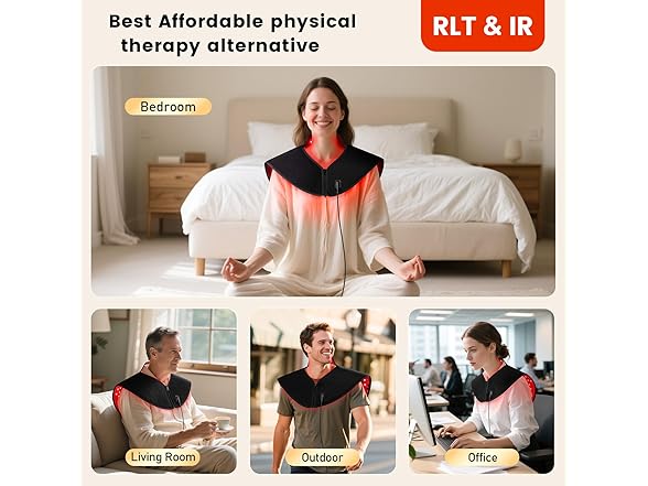 Red Light Therapy Neck/Shoulder 194LED 30W