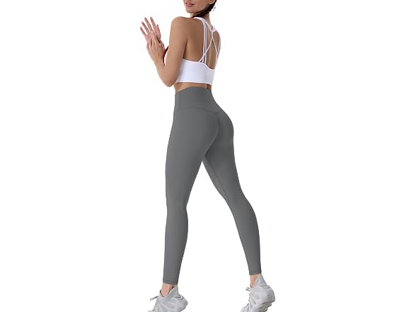 Sunzel Womens Leggings 28in M Dark Grey