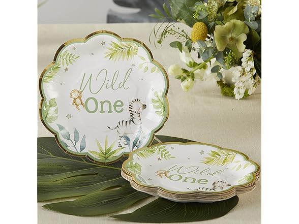 Kate Aspen Safari Baby Shower Plates