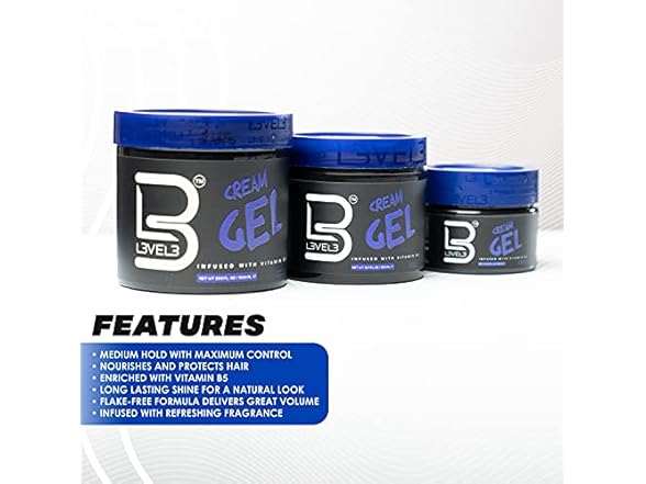 Level 3 Hair Cream Gel, 8.45 oz, 2 Pack